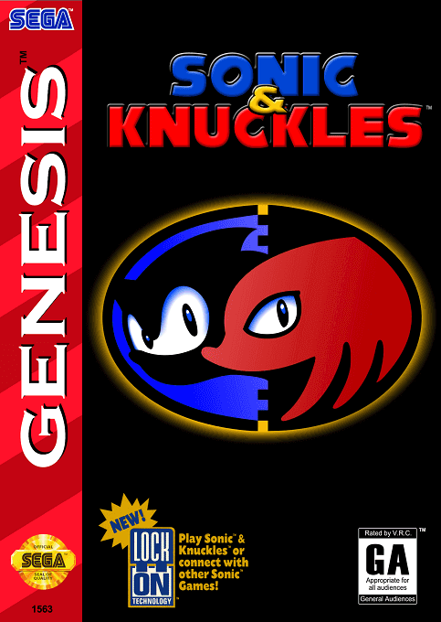 Sonic and Knuckles box art for Sega Genesis